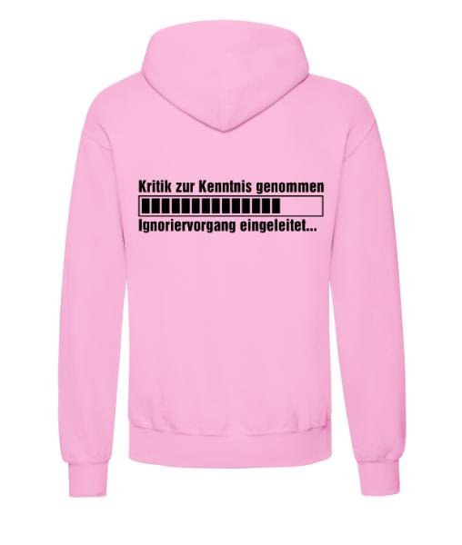 Kritik zur Kenntnis genommen